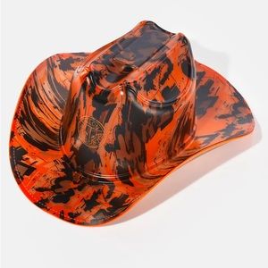 Neon Cowboy orange/black light up cowboy hat
